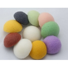 No Artificial Color White Body Cleaning Multi-Colors Baby Konjac Sponge Puff